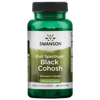 BLACK COHOSH 540MG 60 KAPS. (SWANSON, JAV)