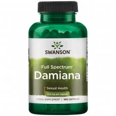 [GALIOJIMAS 2025-01-31]  DAMIANA LAPAI  510MG 100 KAPS.