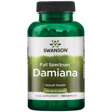 DAMIANA LAPAI  510MG 100 KAPS. (SWANSON, JAV)