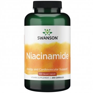 VITAMINAS B3 (NIACINAS) 500 MG 250 KAPS. (SWANSON, JAV)