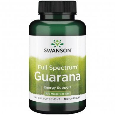 GUARANA 500MG 100 KAPS. (SWANSON, JAV)