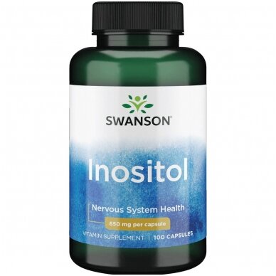 INOZITOLIS  650 MG 100 KAPS. (SWANSON, JAV)