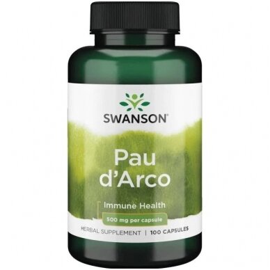 Pau d'Arco 500 MG 100 KAPS. (SWANSON, JAV)