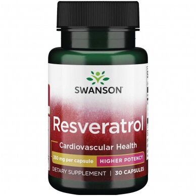 RESVERATROLIS 250 MG 30 KAPS. (SWANSON, JAV)