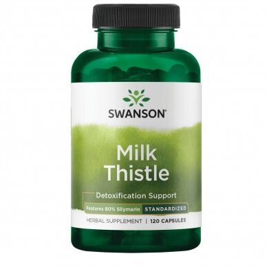 MILK THISTLE 250 MG EKSTRAKTAS (TIKRASIS MARGAINIS) 120 KAPS. (SWANSON, JAV)